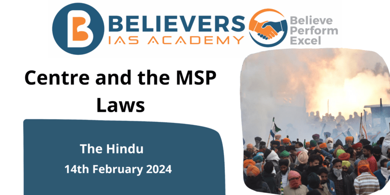 Centre and the MSP Laws