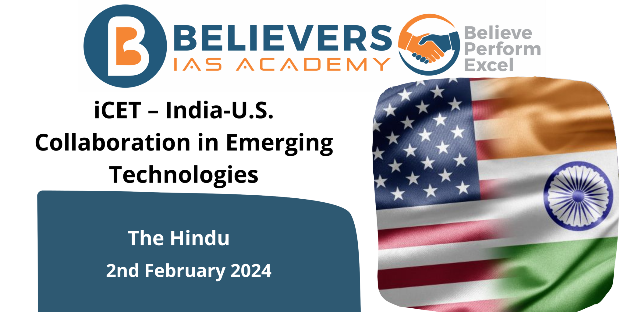 ICET   India US Collaboration In Emerging Technologies   Believers