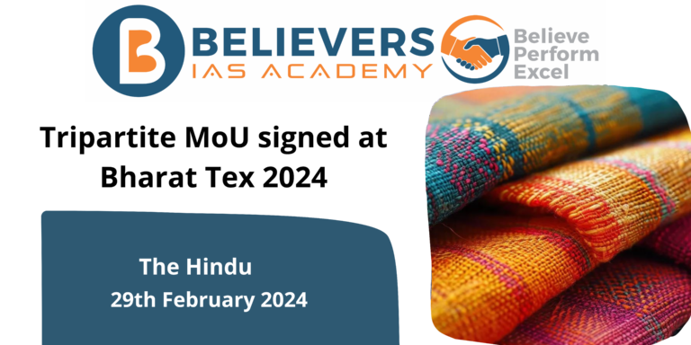Tripartite MoU signed at Bharat Tex 2024