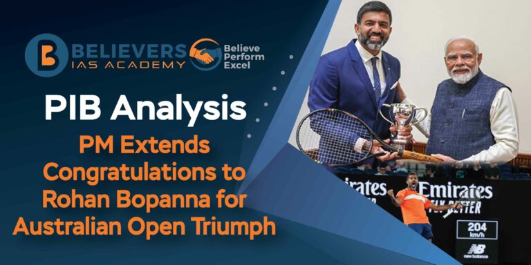 PM Extends Congratulations to Rohan Bopanna for Australian Open Triumph