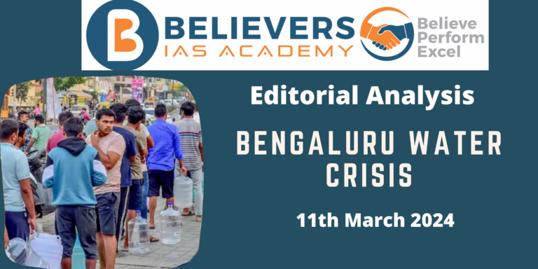 Bengaluru Water crisis