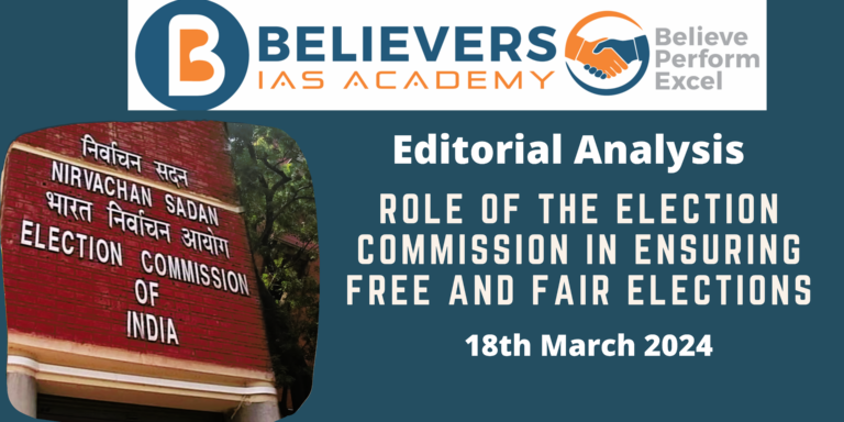 Role of the Election Commission in Ensuring Free and Fair Elections