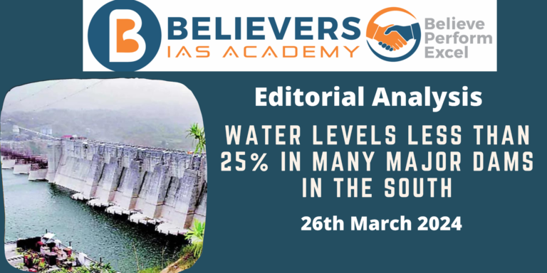 Water levels less than 25% in many major dams in the south