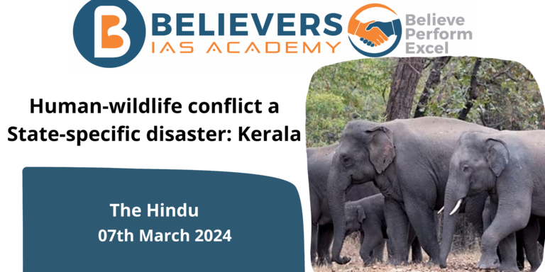 Human-wildlife conflict a State-specific disaster: Kerala