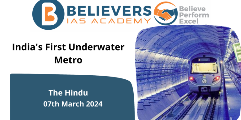 India’s First Underwater Metro