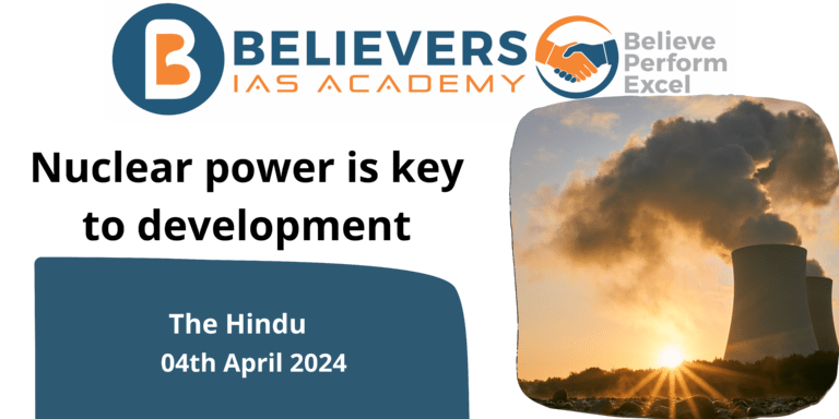 Nuclear power is key to development