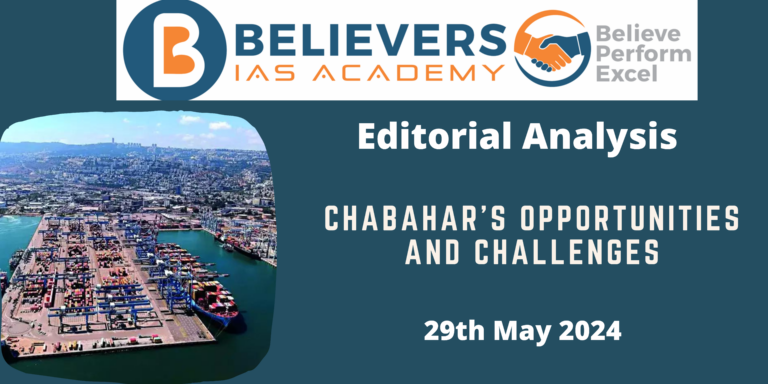 Chabahar’s opportunities and challenges