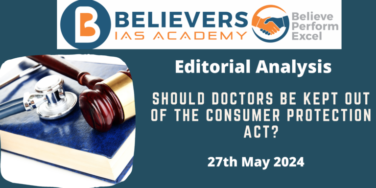 Should Doctors Be Kept Out of the Consumer Protection Act?