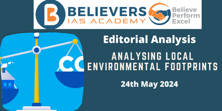 Analysing local environmental footprints