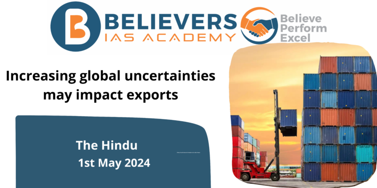 Increasing global uncertainties may impact exports