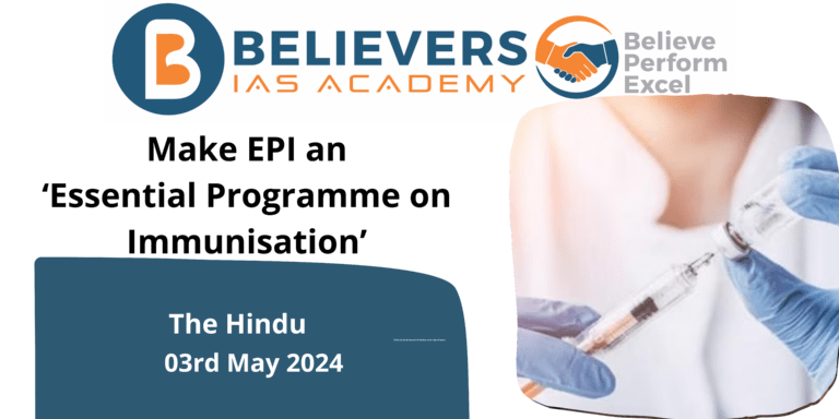 Make EPI an ‘Essential Programme on Immunisation’