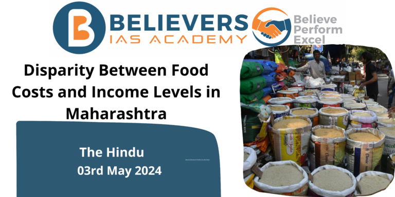 Disparity Between Food Costs and Income Levels in Maharashtra