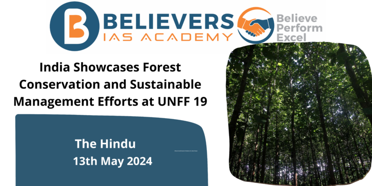 India Showcases Forest Conservation and Sustainable Management Efforts at UNFF 19