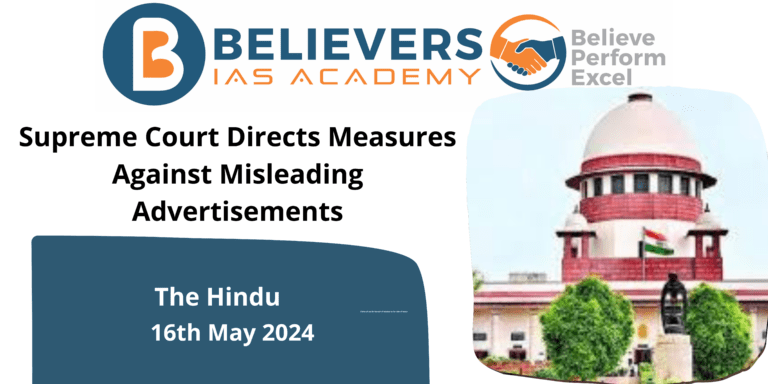 Supreme Court Directs Measures Against Misleading Advertisements