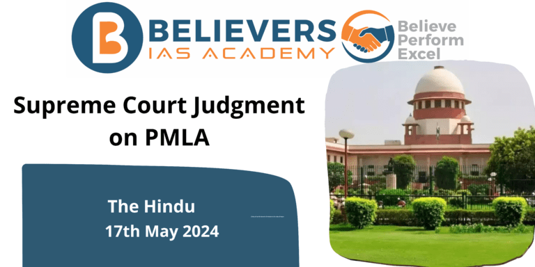 Supreme Court Judgment on PMLA