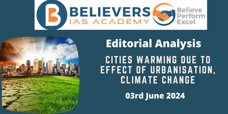 Cities warming due to effect of urbanisation, climate change