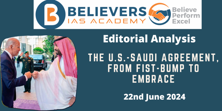 The U.S.-Saudi agreement, from fist-bump to embrace
