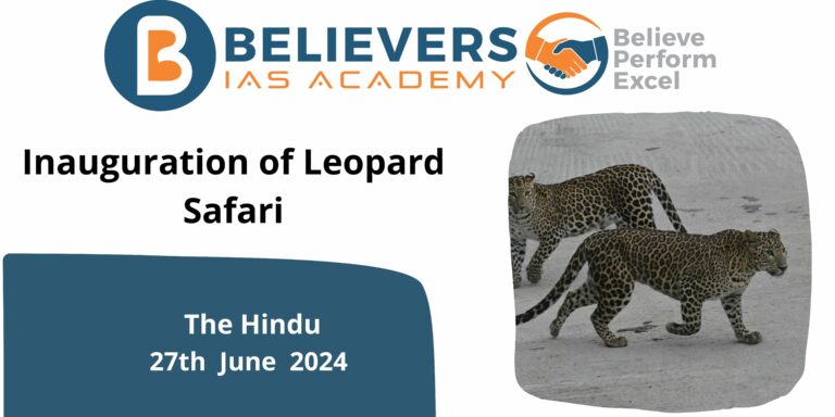 Inauguration of Leopard Safari