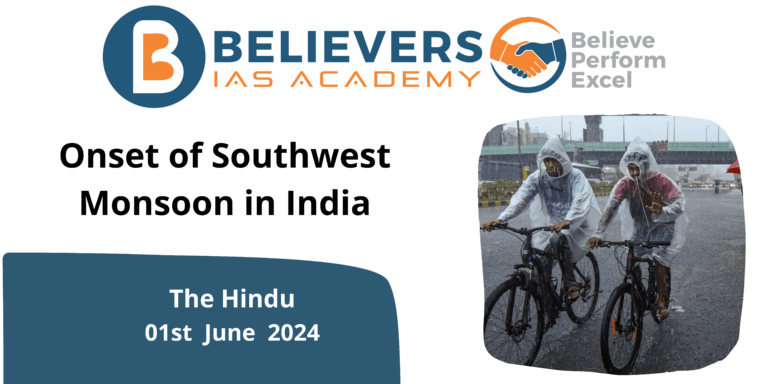 Onset of Southwest Monsoon in India