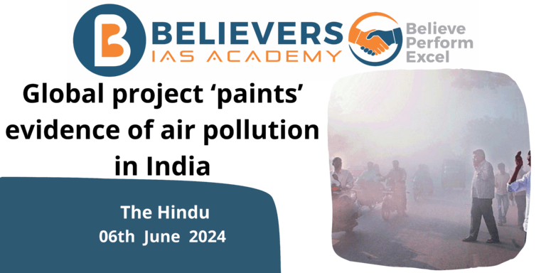 Global project ‘paints’ evidence of air pollution in India