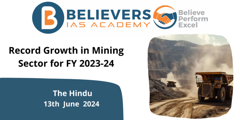 Record Growth in Mining Sector for FY 2023-24