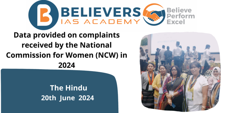 Data provided on complaints received by the National Commission for Women (NCW) in 2024