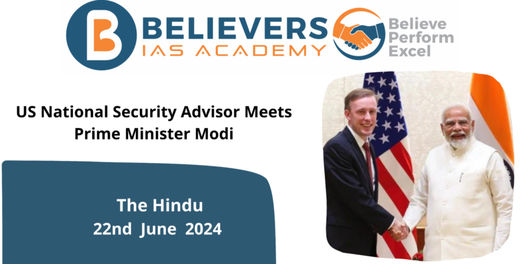 US National Security Advisor Meets Prime Minister Modi