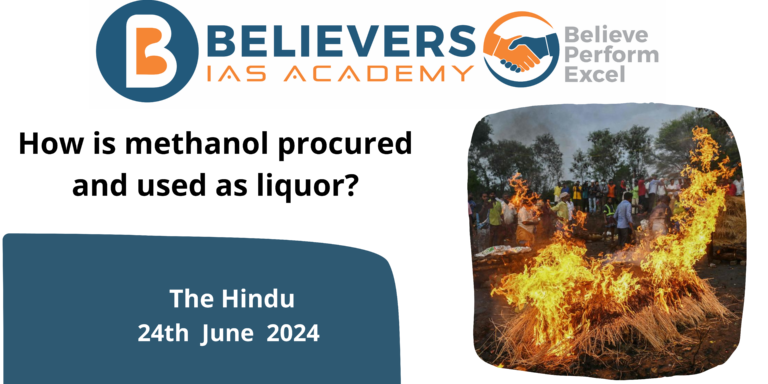 How is methanol procured and used as liquor?