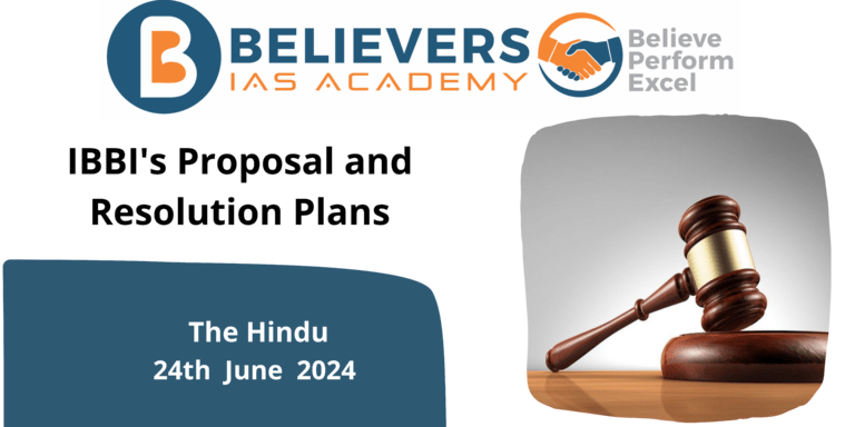 IBBI’s Proposal and Resolution Plans