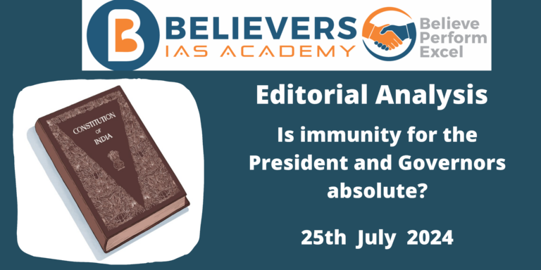 Is immunity for the President and Governors absolute?