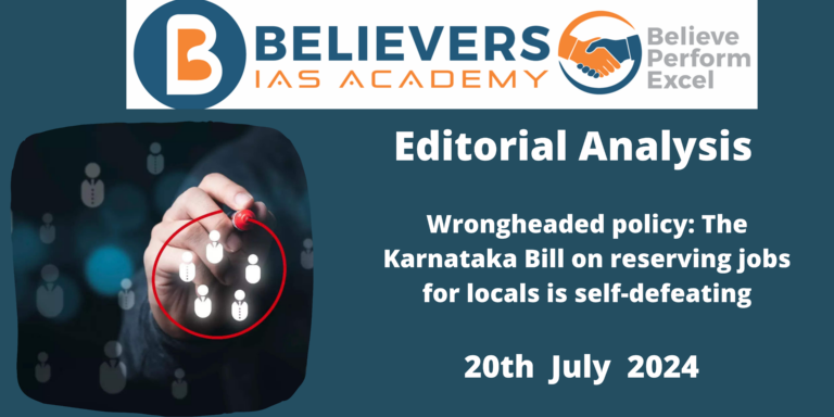 Wrongheaded policy: The Karnataka Bill on reserving jobs for locals is self-defeating