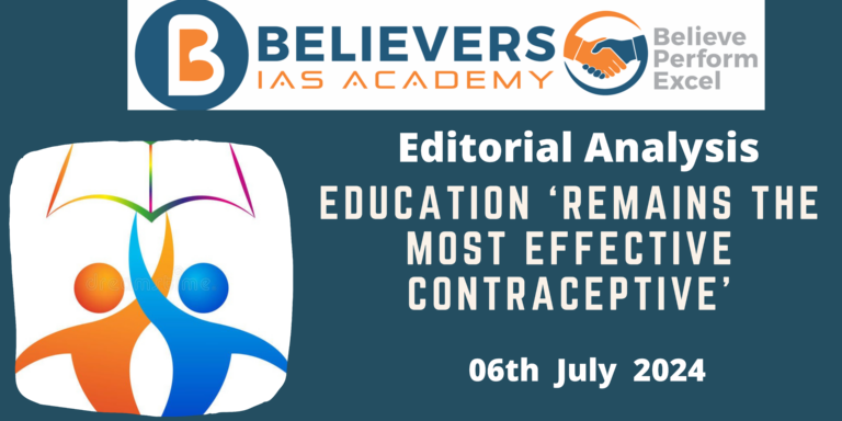 Education ‘remains the most effective contraceptive’