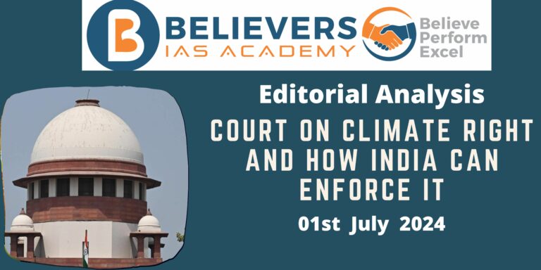 Court on climate right and how India can enforce it