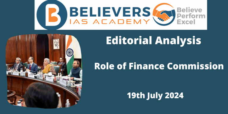 Role of Finance Commission
