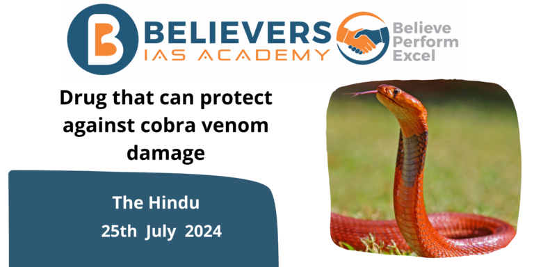 Drug that can protect against cobra venom damage