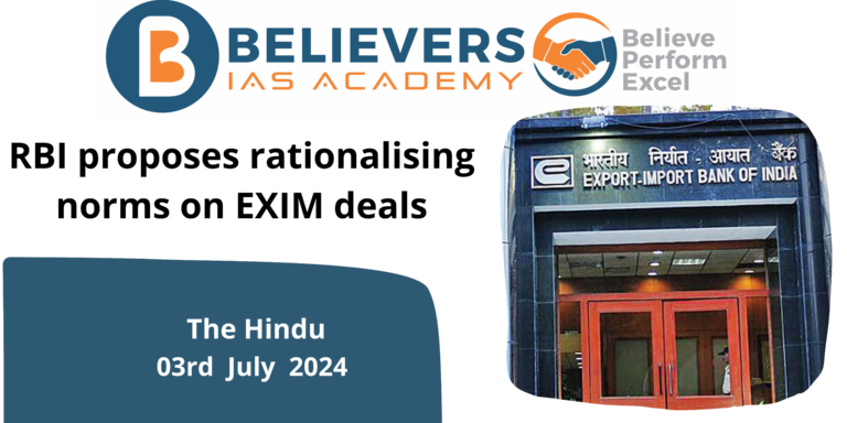 RBI proposes rationalising norms on EXIM deals