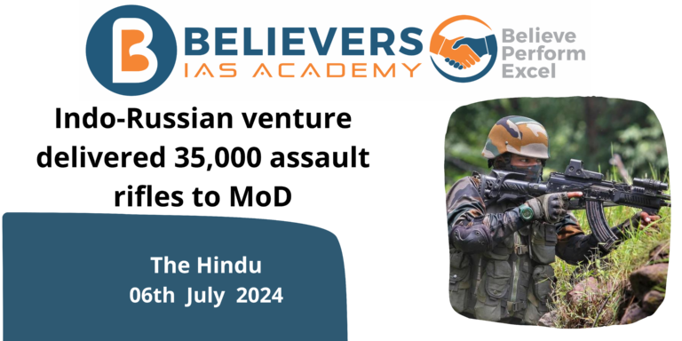 Indo-Russian venture delivered 35,000 assault rifles to MoD