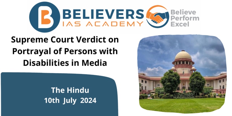 Supreme Court Verdict on Portrayal of Persons with Disabilities in Media