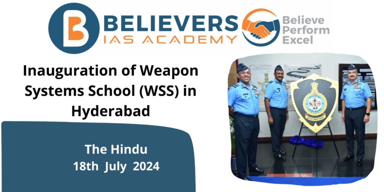 Inauguration of Weapon Systems School (WSS) in Hyderabad