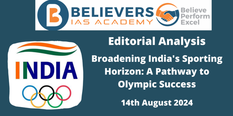 Broadening India’s Sporting Horizon: A Pathway to Olympic Success