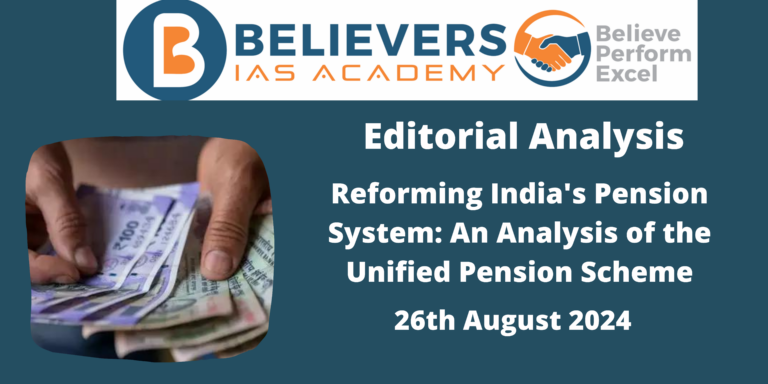 Reforming India’s Pension System: An Analysis of the Unified Pension Scheme