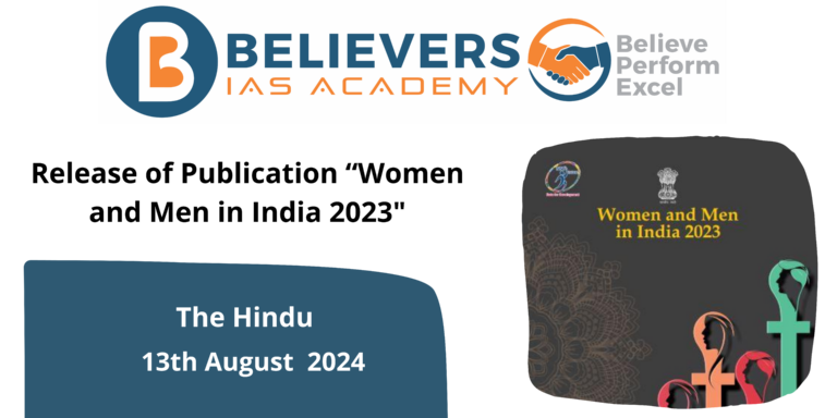 Release of Publication “Women and Men in India 2023″