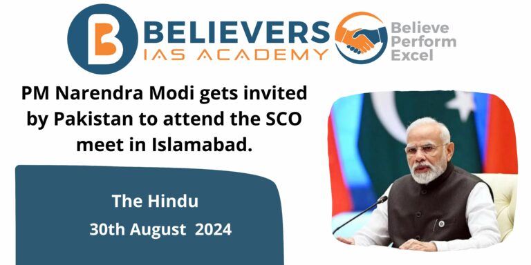 PM Narendra Modi gets invited by Pakistan to attend the SCO meet in Islamabad.