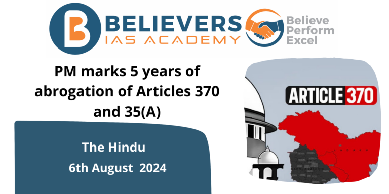PM marks 5 years of abrogation of Articles 370 and 35(A)