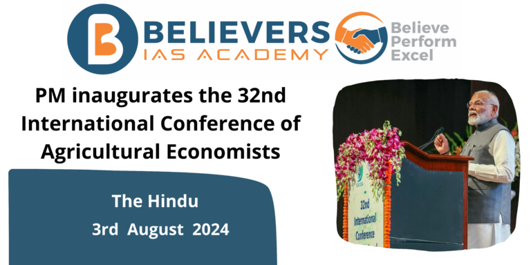 PM inaugurates the 32nd International Conference of Agricultural Economists