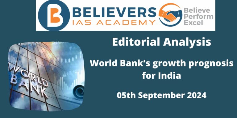 World Bank’s growth prognosis for India