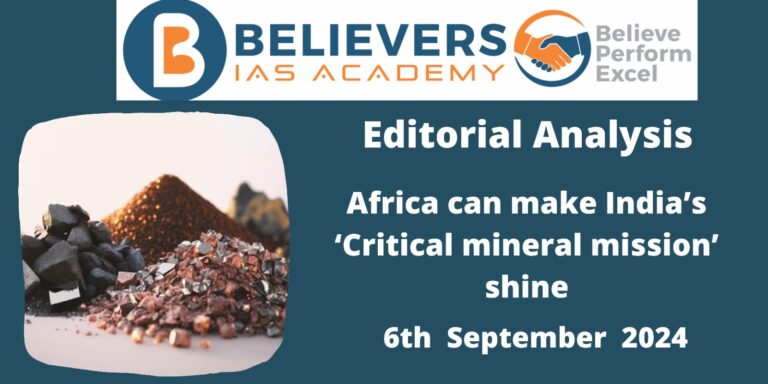 Africa can make India’s ‘critical mineral mission’ shine