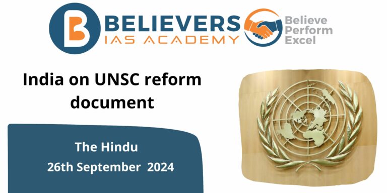 India on UNSC reform document