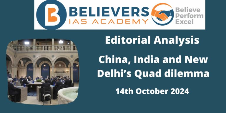 China, India and New Delhi’s Quad dilemma