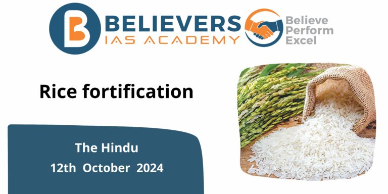 Rice fortification